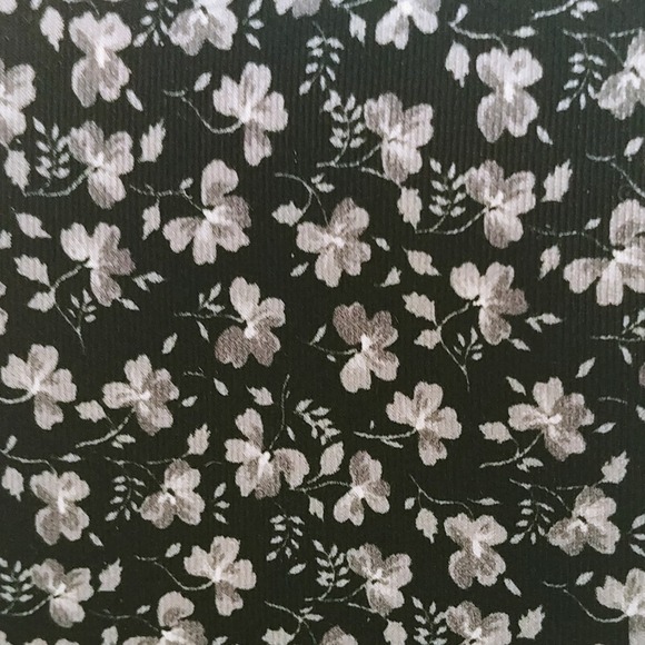 Saks Fifth Avenue Necktie Men Os Black Floral Silk Made In Italy Nib225s New — image 6 of 6